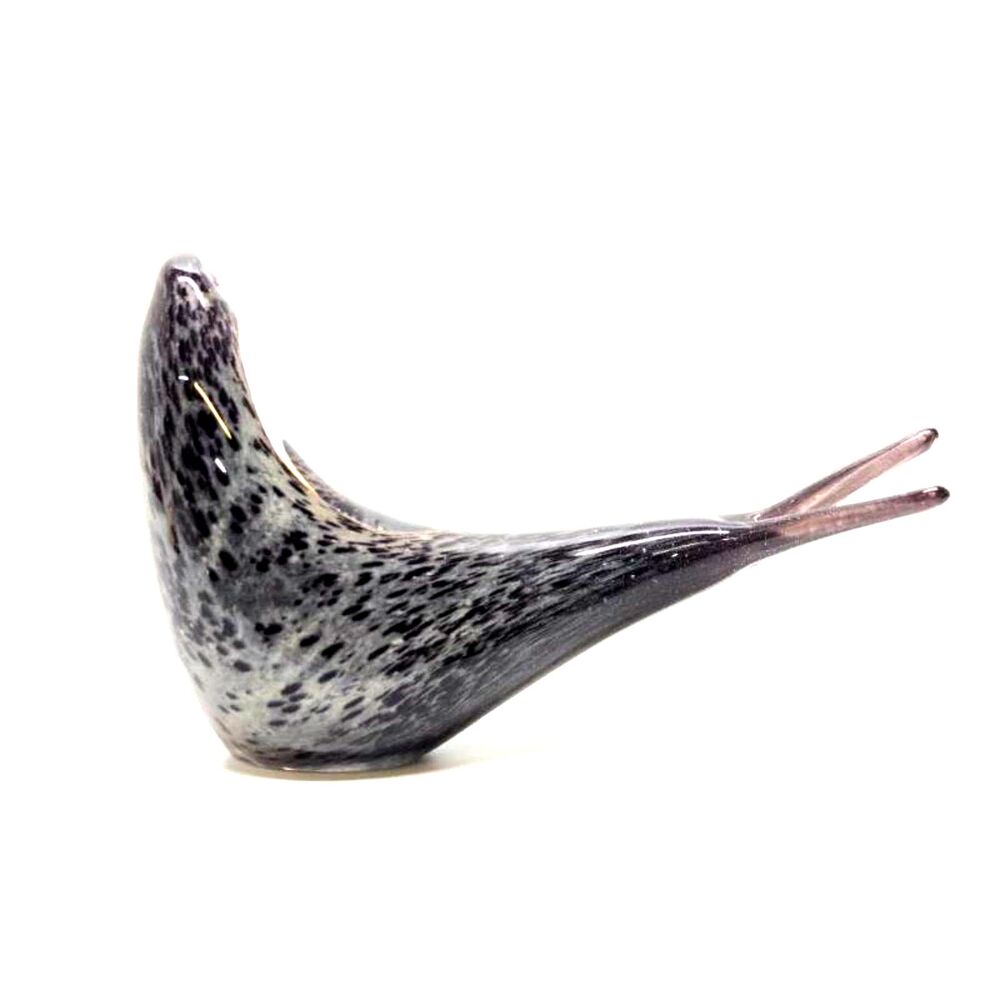 Vintage Hand Blown Glass Seal Sculpture Murano glass.